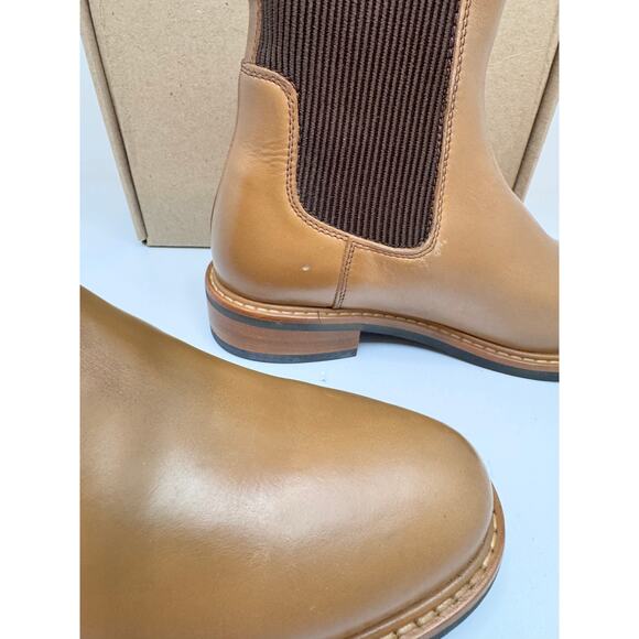 NISOLO Carmen Chelsea Boot Almond Leather Women’s Size 7 New in Box  Sustainable - Picture 9 of 14